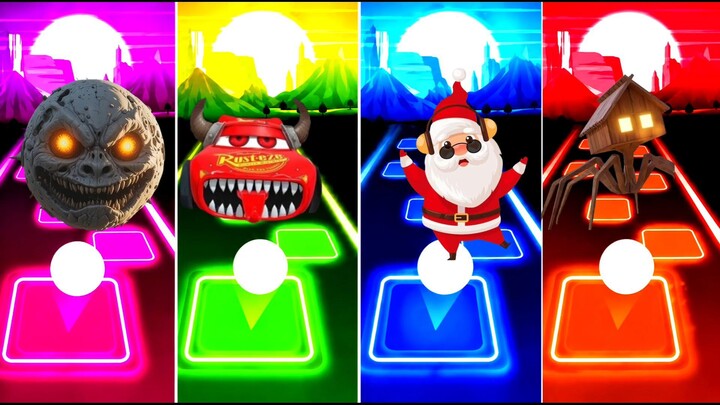 Tiles Hop EDM Rush - Epic Rhythm Gameplay! | 节奏游戏高燃实况  Santa/Monster/Spider 多角色挑战! #RhythmGame #节奏游戏