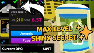 (LVL 210) I FINALLY MAXED LEVEL MY SHINY SECRET IN ANIME FIGHTER SIMULATOR