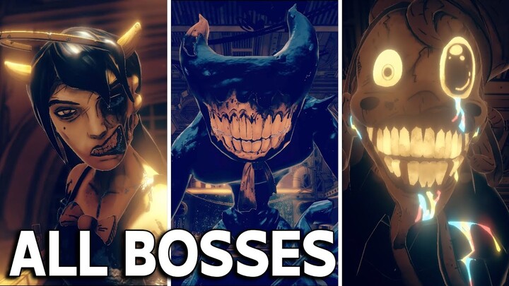 Bendy and the Dark Revival - ALL BOSSES & Ending