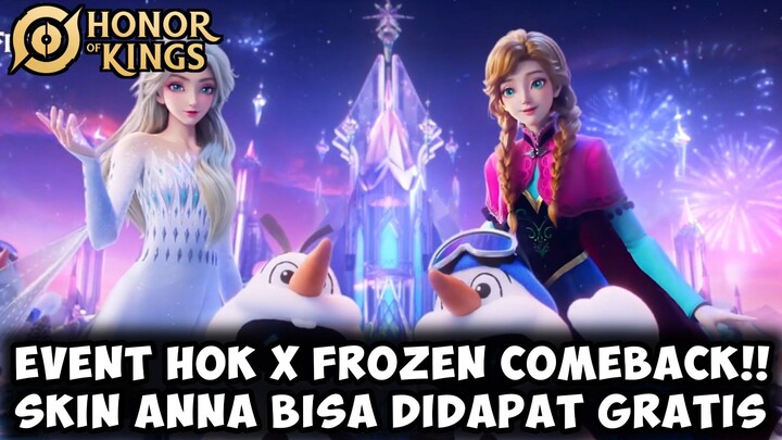 SKIN ANNA BISA DIDAPAT DENGAN GRATIS!! EVENT HOK X FROZEN HADIR KEMBALI | HONOR OF KINGS