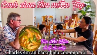 Canh chua tôm miền Tây/khách YouTube đến thăm vì lý do này/ẩm thực miền tây Việt Nam/cuộc sống pháp