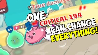 ONE CRIT CAN CHANGE EVERYTHING, AXIE INFINITY ARENA GAMEPLAY