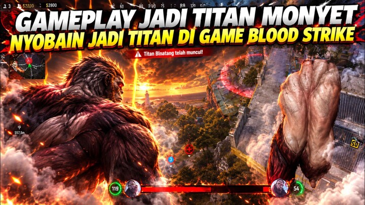 Gameplay Nyobain Jadi Titan Di Game Blood Strike Special Collab Anime Attack On Titan Ke-2🔥
