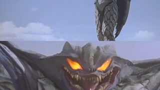 Similar battle scenes between Tiga and Dyna