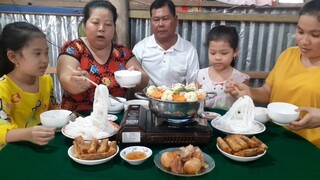 Bao Tử Heo Nấu Cù Lao Chả Giò Cuốn Nấm Mèo Món Ngon Ngày Tết| TKQ & Family T549