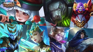 7 NEW SKIN - GROCK MONITOR LIZARD, RUBY LADY ZOMBIE, SELENA GEMINI SHADOW, KARINA GEMINI HALO