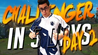 TFBlade | UNRANKED TO CHALLENGER IN 5 DAYS!! DAY 2