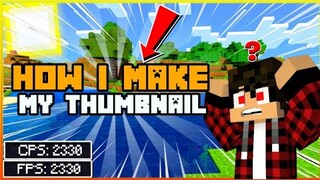 How I Make My Minecraft Thumbnail Tutorial