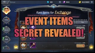 EVENT ITEMS SECRET REVEALED MU ORIGIN 2