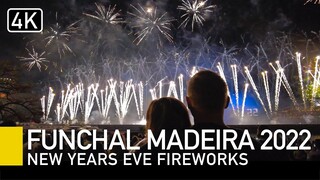 New Years Eve Fireworks Display in Funchal, Madeira 2022