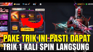 trik 1 kali spin Evo gun famas demonic grin free fire, Evo gun famas terbaru