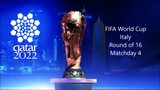 FIFA WORLD CUP 2022 QATAR FIRST KNOCKOUT ROUND OF 16 MATCHDAY 4 : ITALY V SWEDEN EFOOTBALL ESPORTS