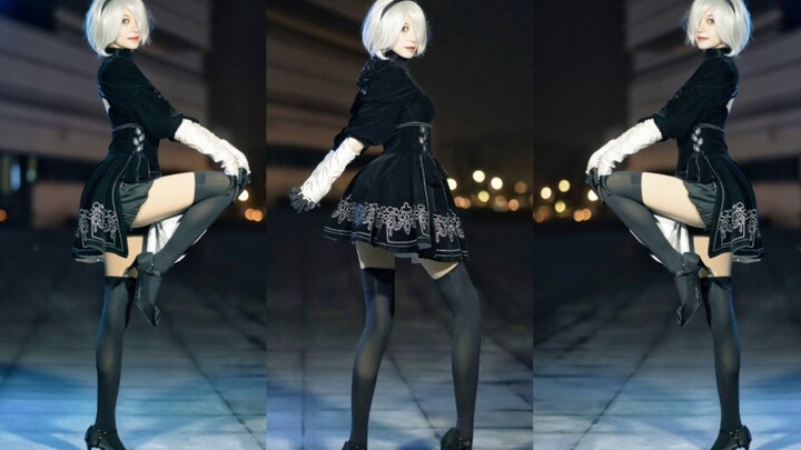 [Vertical screen is closer to you] 2B girl's marionette★Pure dance version
