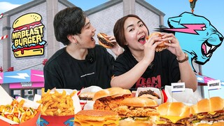 BUYING EVERYTHING IN THE MENU! (Mr Beast Burger edition)