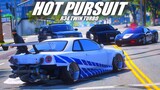 HOT PURSUIT SKYLINE TWIN TURBO HANCUR !! KEI O'CONNER DIBURU KEPOLISIAN SATU KOTA !!! GTA 5 ROLEPLAY