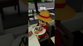 ขอบใจที่เลี้ยงนะ #roblox #kaitoon #brookhaven #luffy