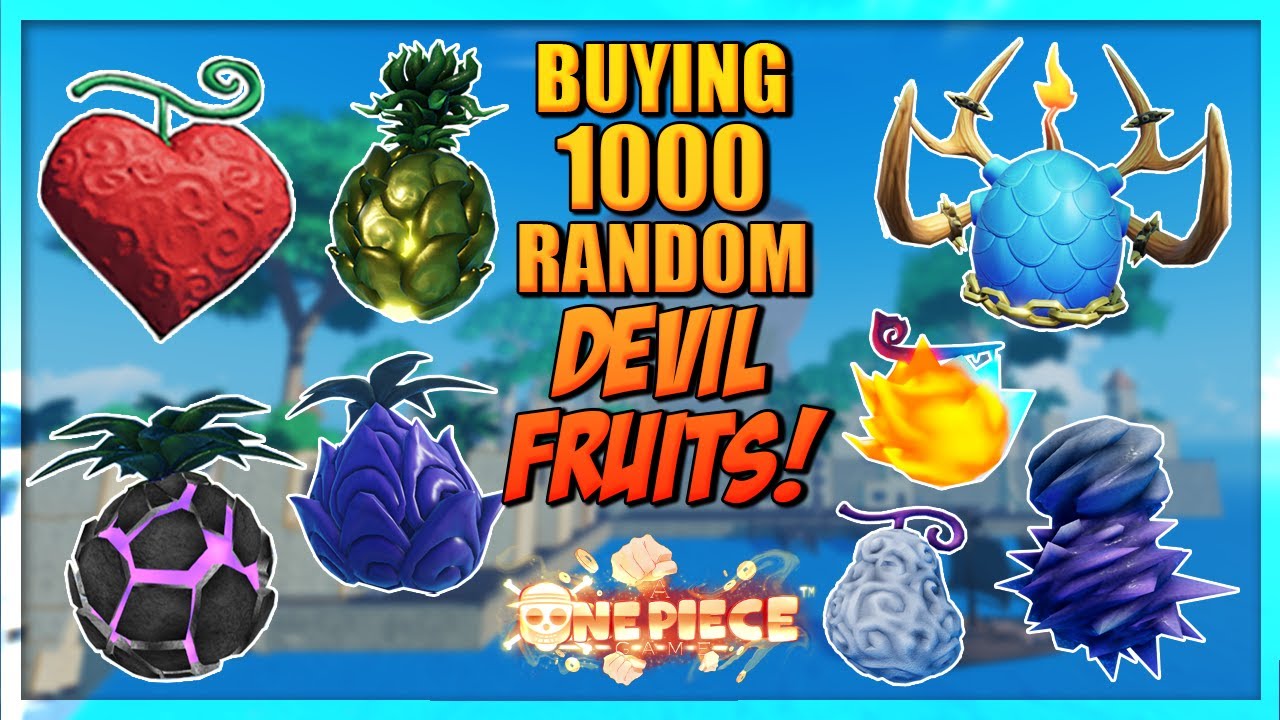 Spinning 500 Random Devil Fruits in Anime Fruit Simulator - BiliBili