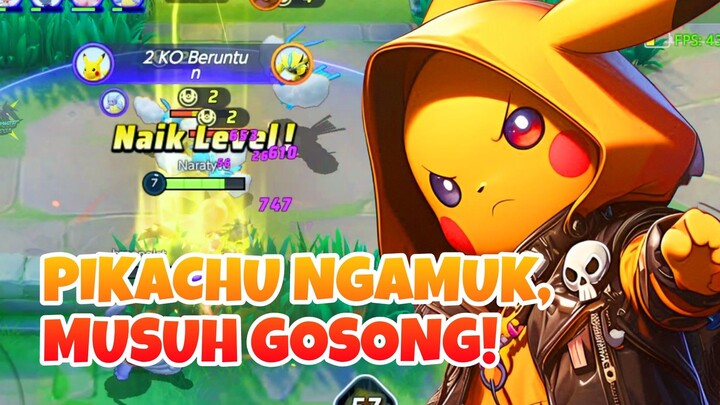 PIKACHU NGAMUK, MUSUH GOSONG! - Pokemon Unite