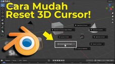 Cara Mengembalikan/Reset 3D Cursor | Tutorial Blender