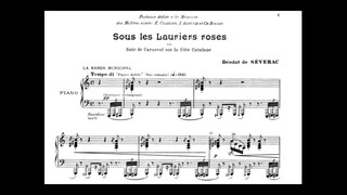 Déodat de Séverac - Sous les lauriers roses (audio + sheet music)