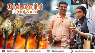 Best OLD DELHI FOOD Walk l Butter & Chicken + Karanchi & Sohan Halwa + Mango icecream & Shahi Tukda