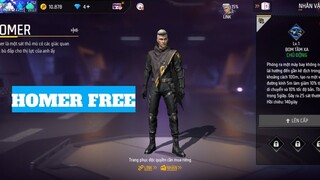 (Free Fire) Cách Nhận FREE Nhân Vật Mới Homer