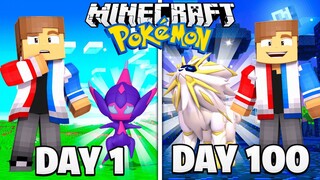I Survived 100 Days Of Pixelmon in A Ultra Space ONLY World!