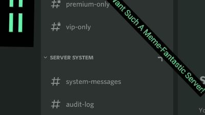 A Meme-Fantasic Server.