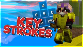 Playing Bedwars with Keystrokes | Hypixel Bedwars