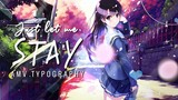 Just let me stay - Saekano [AMV]