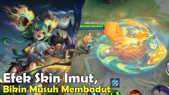 Efek Skin Imut, Bikin Musuh Membadut || Review Skin Nana Mistbenders mobile legends