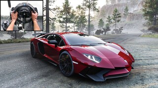 1500HP Twin Turbo Lamborghini Aventador Superveloce | Forza Horizon 5 | Steering Wheel Gameplay