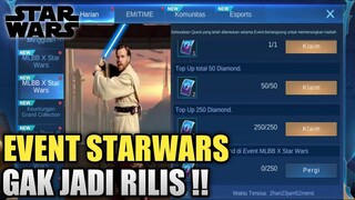 KABAR BURUK UNTUK PLAYER GRATISAN !! EVENT STARWARS GAK JADI RILIS