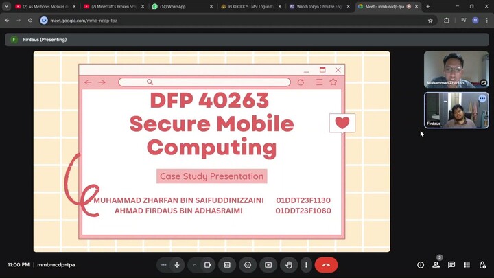 DFP 40263 SMC |  Types of Attacks in Mobile Computing. What Can We Do and Advices to Avoid Them