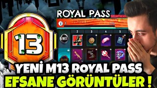 YENİ M13 ROYAL PASS EFSANE GÖRÜNTÜLER !! M13 RP 1-50 ÖDÜLLERİ !! M13 ROYAL PASS PUBG MOBİLE