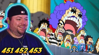 Bon Clay's Sacrifice | One Piece REACTION - Episode 451, 452, & 453