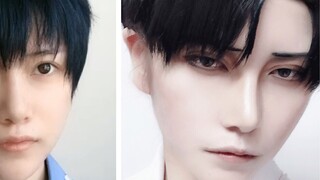 [Lujiu Erhei] Soldier Commander Levi cos imitation makeup