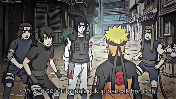 Sasuke ingin melihat kekuatan Naruto auto keluar tuh khodamnya