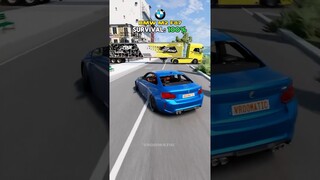 BMW M-Series vs Trailer #beamngdrive #beamng #beamngcrashes #car #cars #bmw