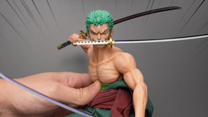 The perfect real-life embodiment of a 2D character?! Zoro doll made of full-body platinum silicone, 