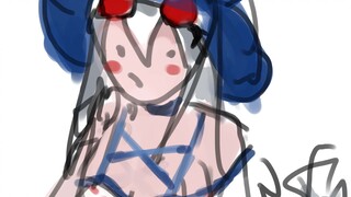 【PS厚涂】斯卡蒂泳装