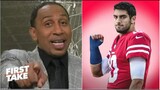Stephen A. on Jimmy G leads 49ers' comeback from 17 down to stun Rams in OT, clinch NFC playoff spot