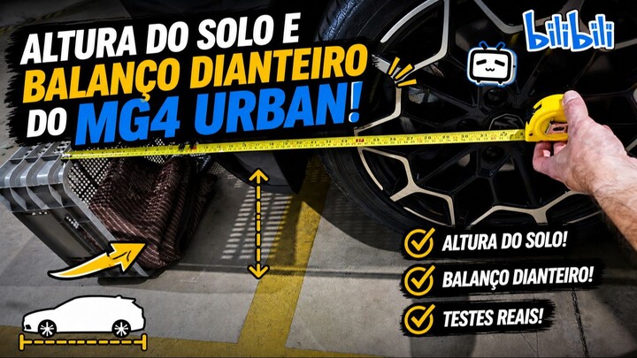 Altura do solo e balanço dianteiro do MG4 Urban!