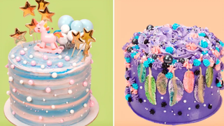 10 สุดยอดไอเดียตกแต่งเค้กสีม่วงง่าย ๆ รวมคลิปสอนทำเค้กเรนโบว์ สูตรเบเกอรี่ง่าย ๆ