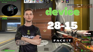 device 28K POV (NUKE) @ FACEIT 5v5 Ranked 2022.08.20