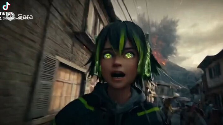 NVIDIA Mascot Runs From Volcano🌋 [SORA 2]