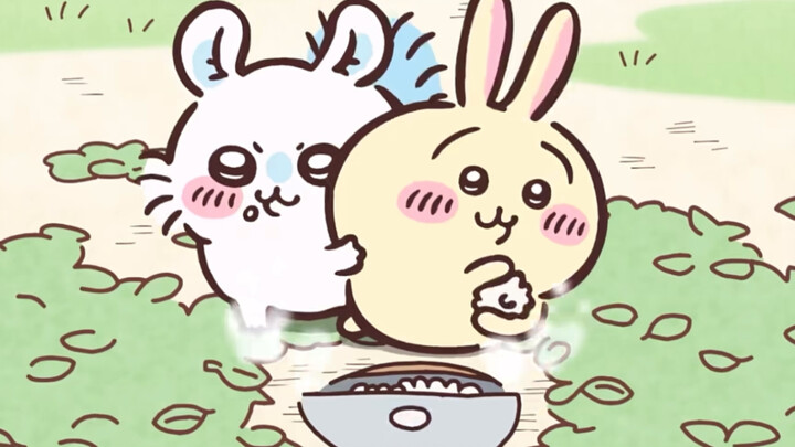 chiikawachiikawajiikawaちいかわ| Momonga and Usaki stay together cut