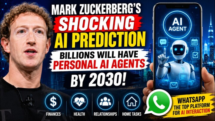 Mark Zuckerberg’s Shocking AI Prediction: Billions Will Have Personal AI Agents by 2030!