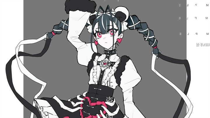 【กระบวนการวาดภาพโดย sai】น้องแพนด้า