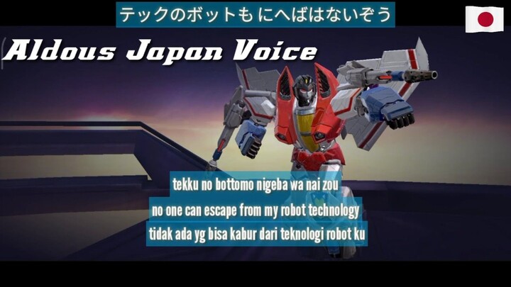Aldous J.Voice & Quote Starscream